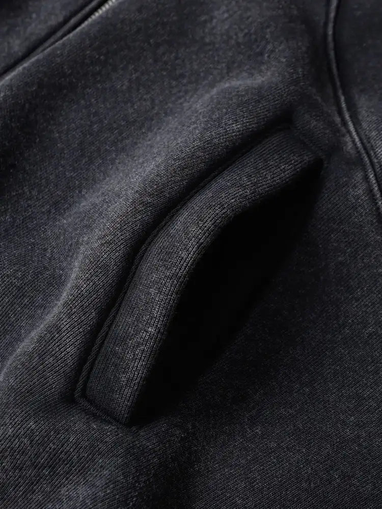 Men’s Zip-Up Long Sleeve Hooded Jacket