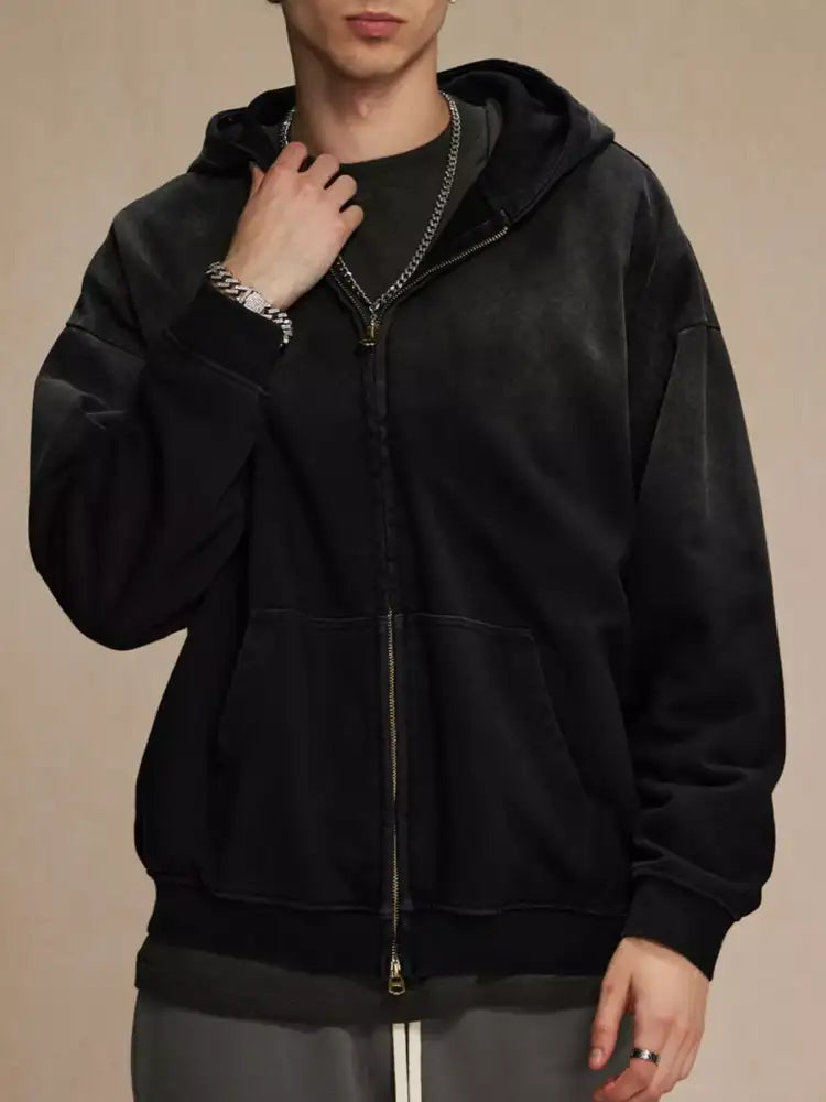 Men’s Zip Up Long Sleeve Hoodie