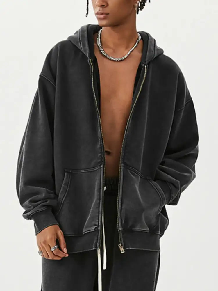 Men’s Zip Up Long Sleeve Hoodie