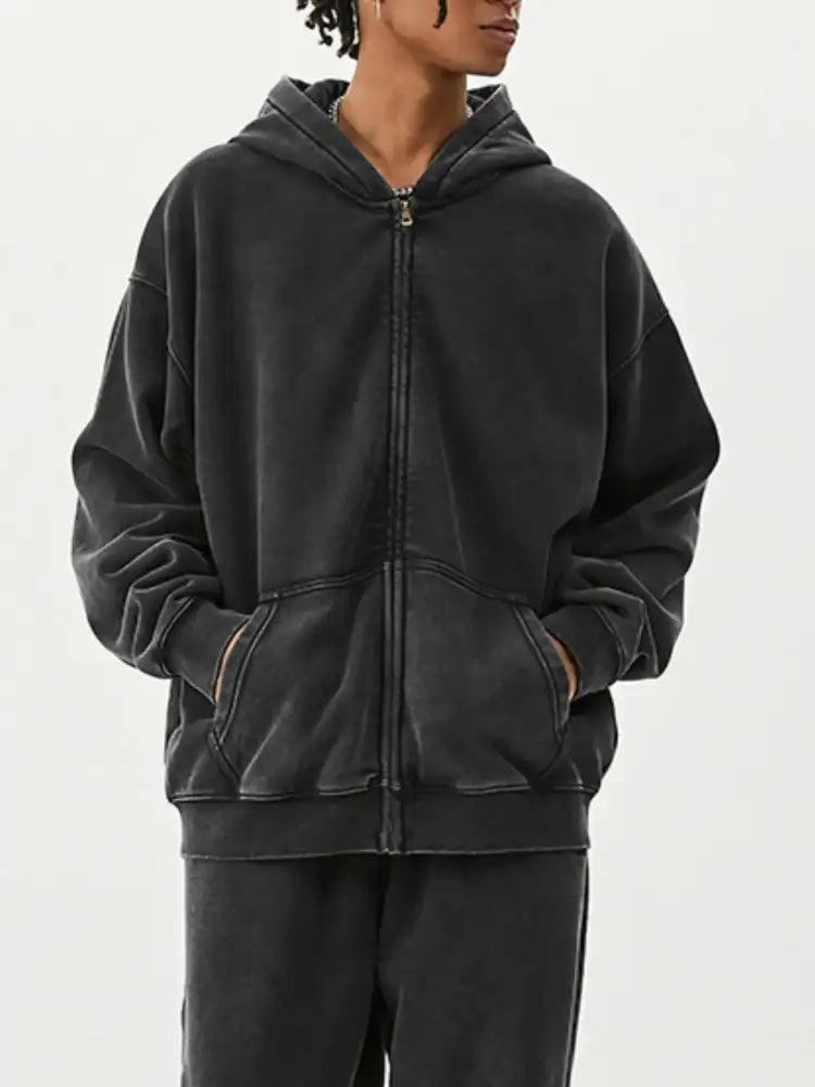 Men’s Zip Up Long Sleeve Hoodie