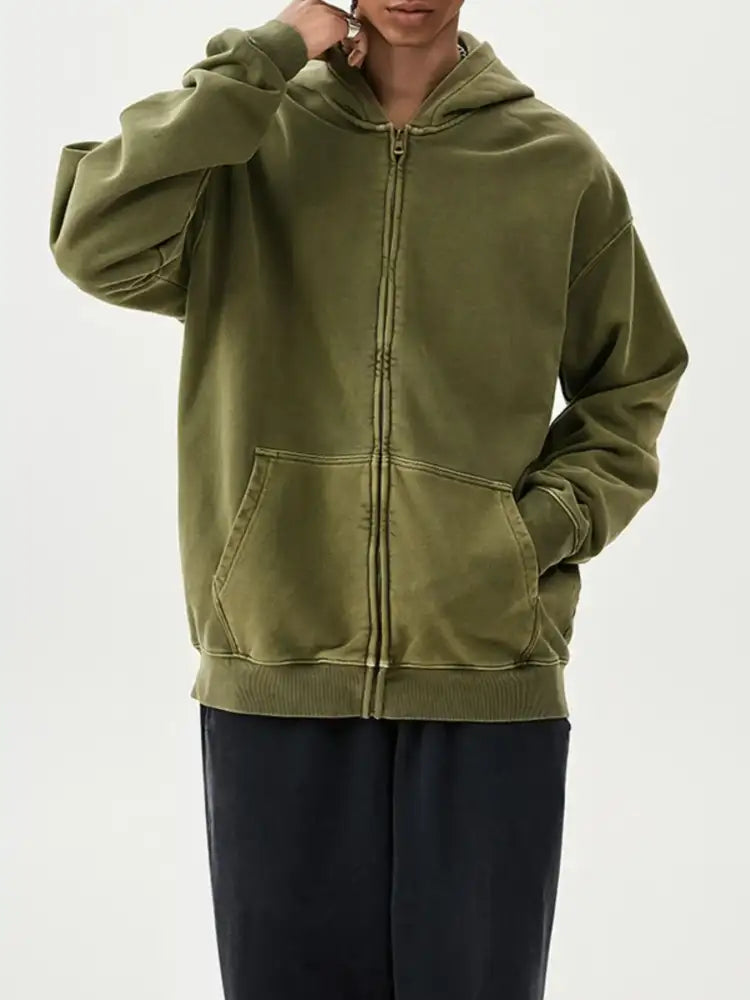 Men’s Zip Up Long Sleeve Hoodie