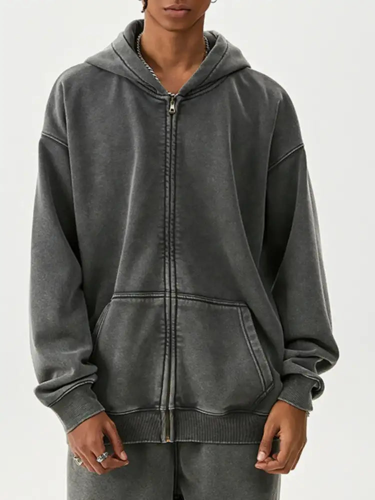 Men’s Zip Up Long Sleeve Hoodie