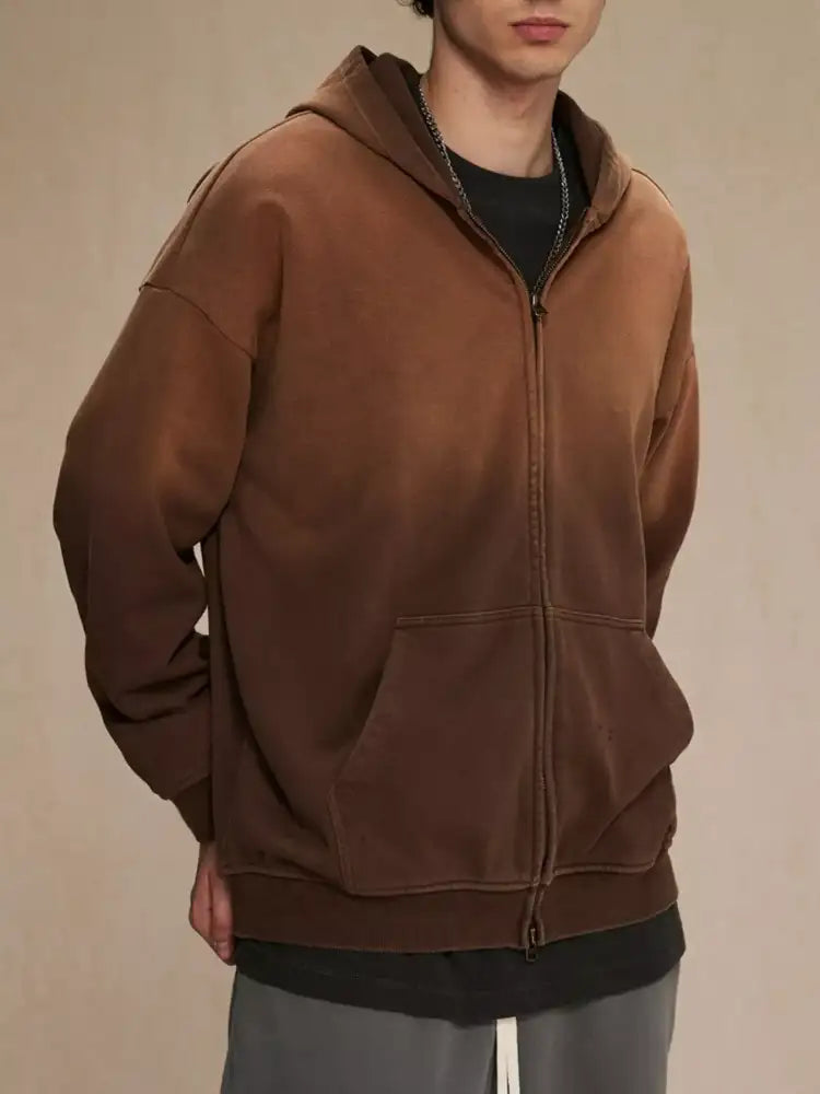 Men’s Zip Up Long Sleeve Hoodie