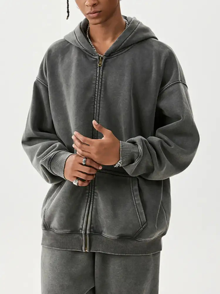 Men’s Zip Up Long Sleeve Hoodie