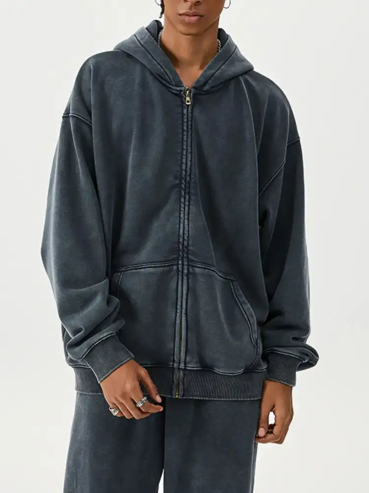 Men’s Zip Up Long Sleeve Hoodie