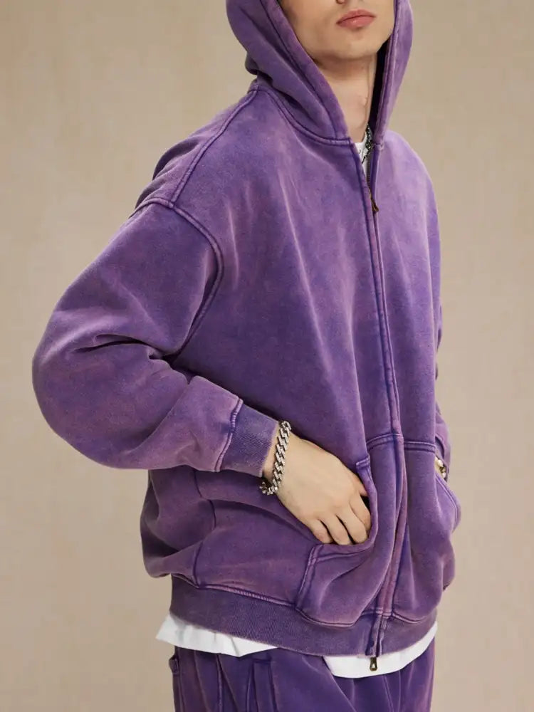 Men’s Zip Up Long Sleeve Hoodie