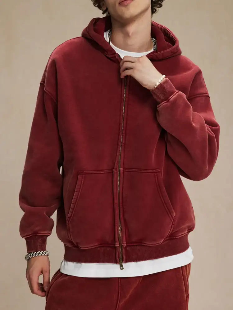 Men’s Zip Up Long Sleeve Hoodie