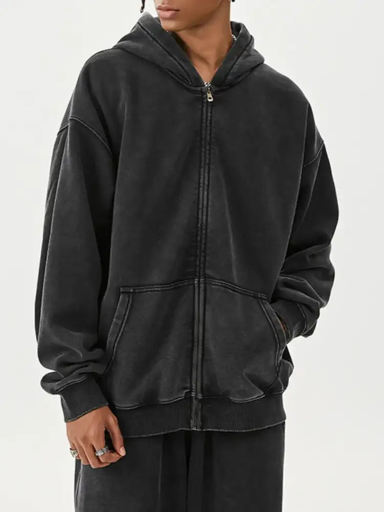 Men’s Zip Up Long Sleeve Hoodie