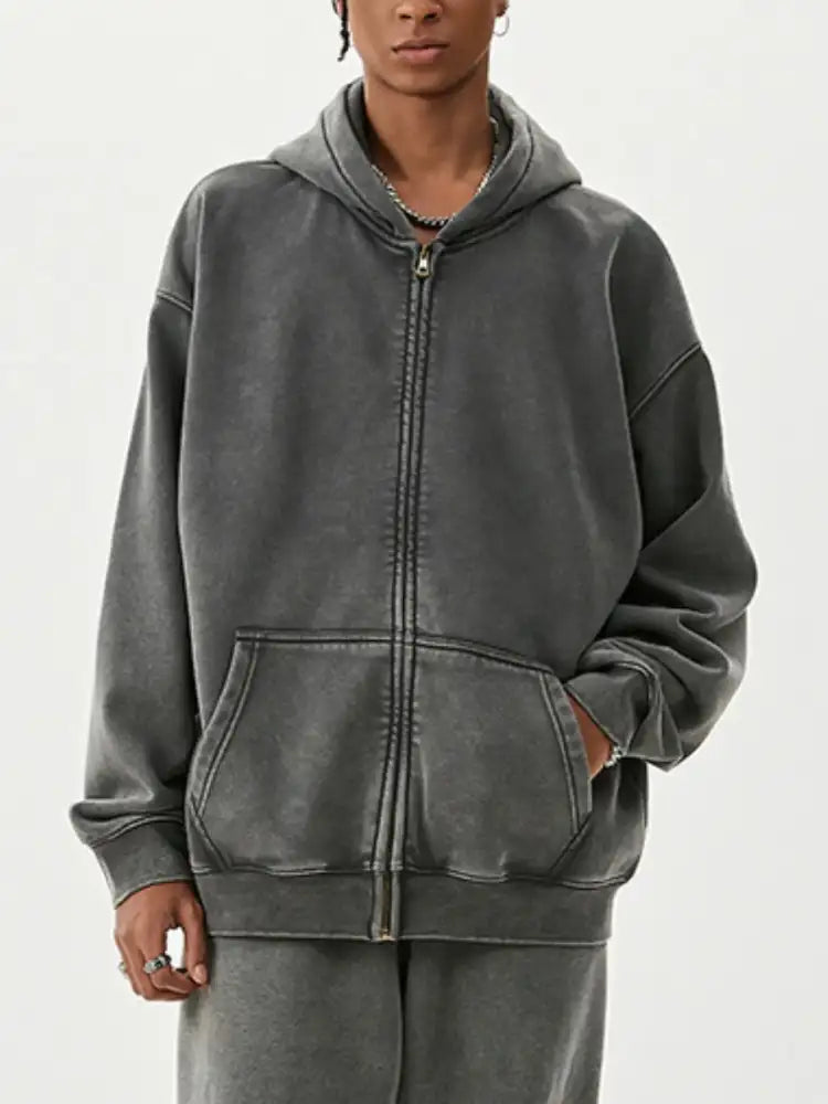 Men’s Zip Up Long Sleeve Hoodie