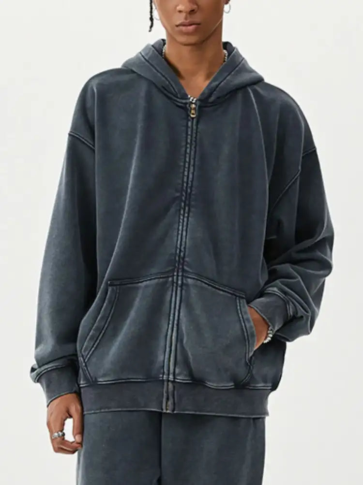 Men’s Zip Up Long Sleeve Hoodie