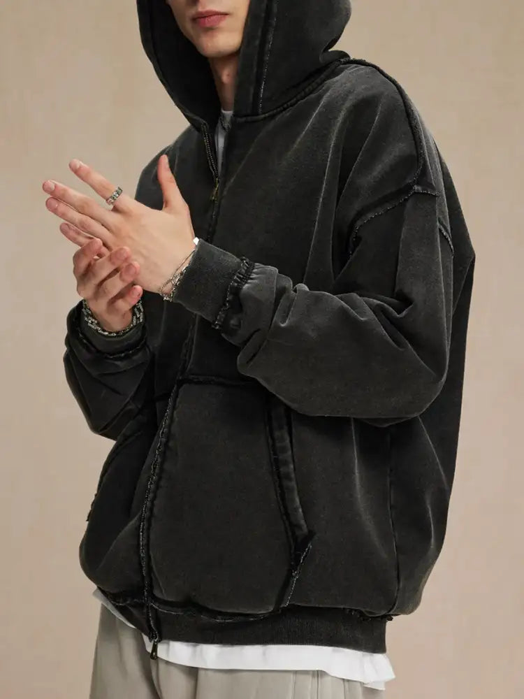 Men’s Zip Up Long Sleeve Hoodie