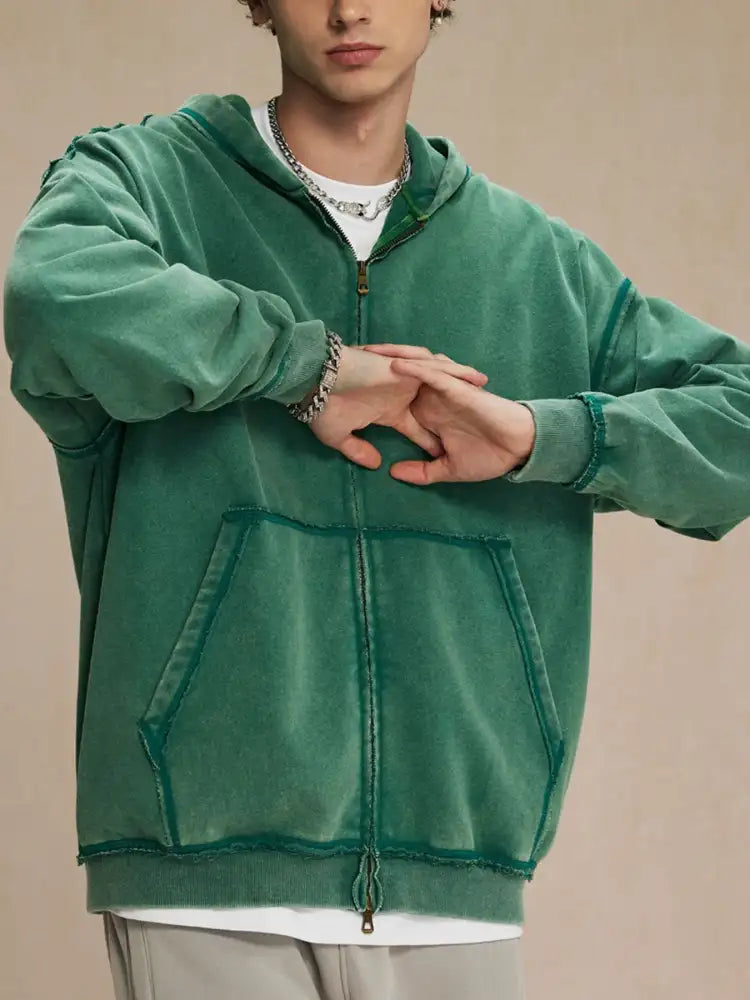 Men’s Zip Up Long Sleeve Hoodie