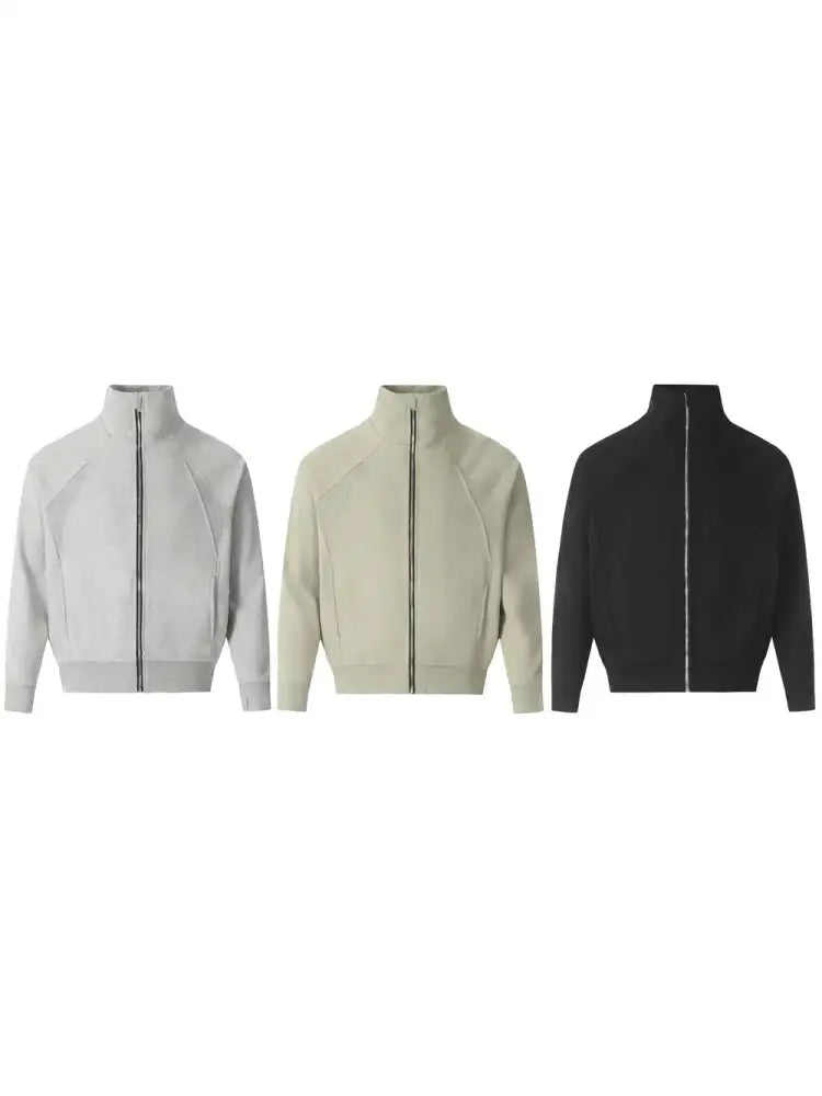 Men’s Zip Up Stand Collar Jacket