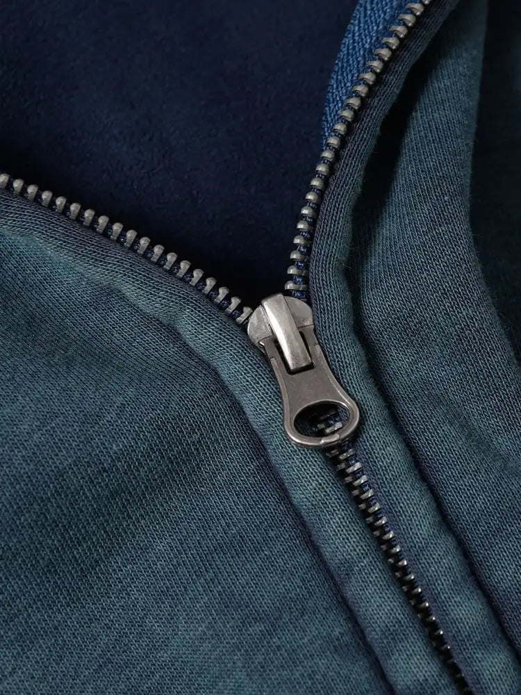 Men’s Zip Up Washed Hoodie