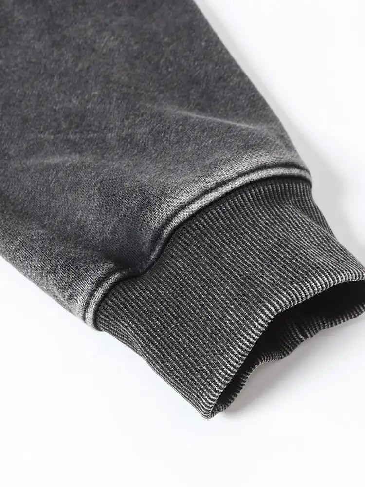 Men’s Zip Up Washed Hoodie