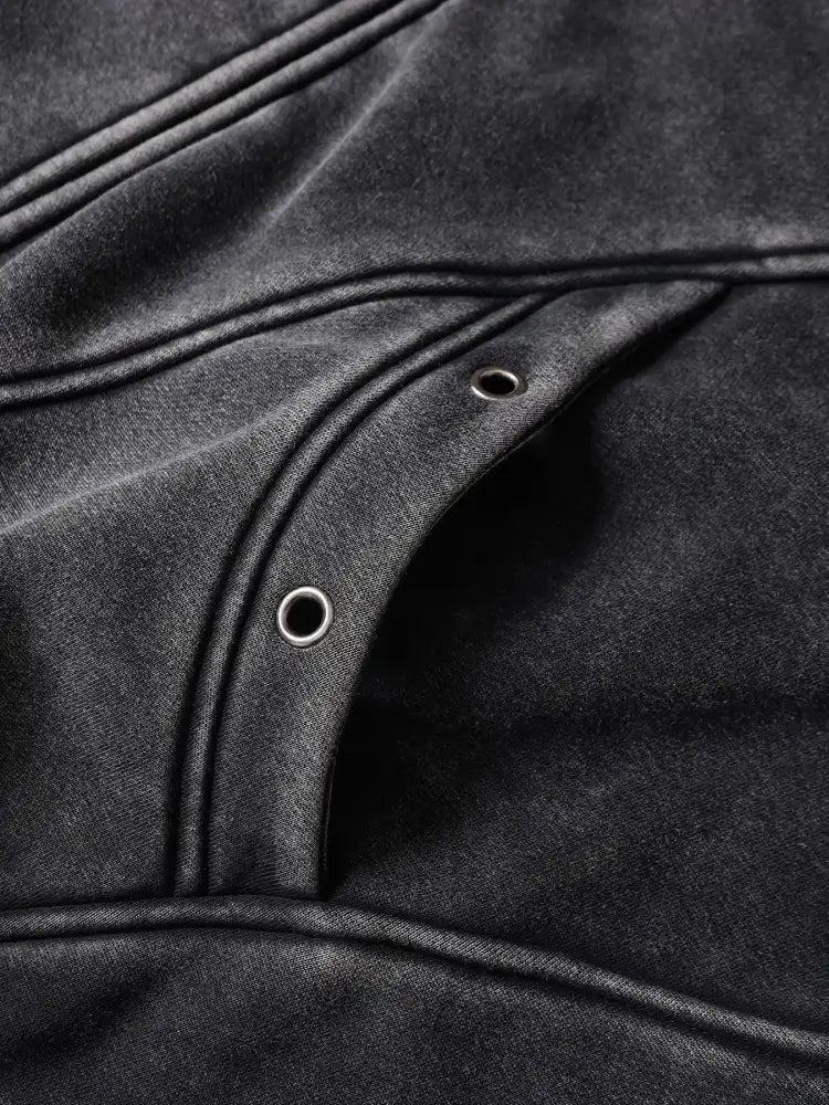 Men’s Zip Up Washed Hoodie