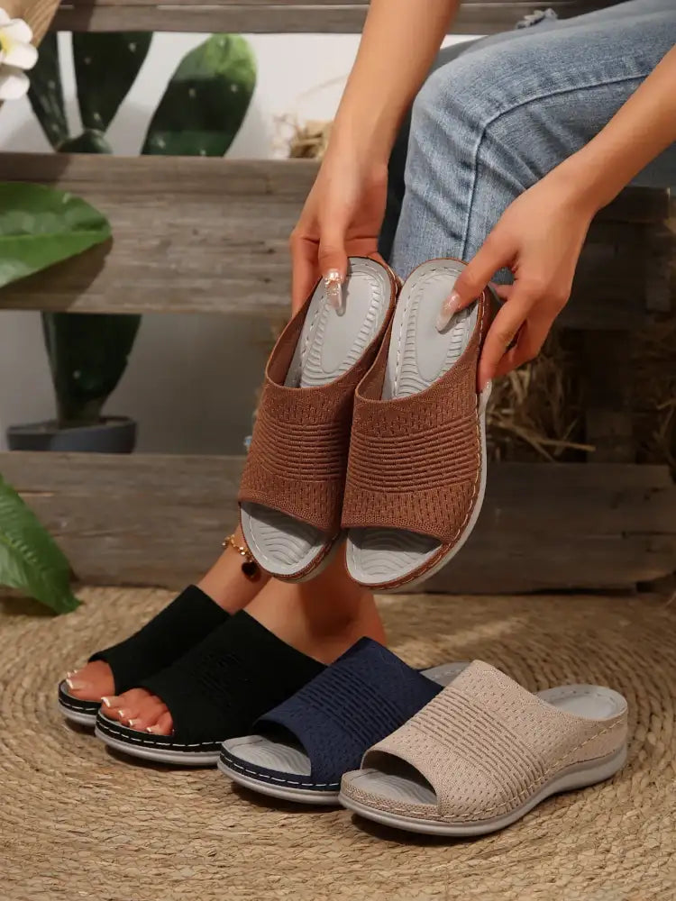 Mesh Open Toe Sandals