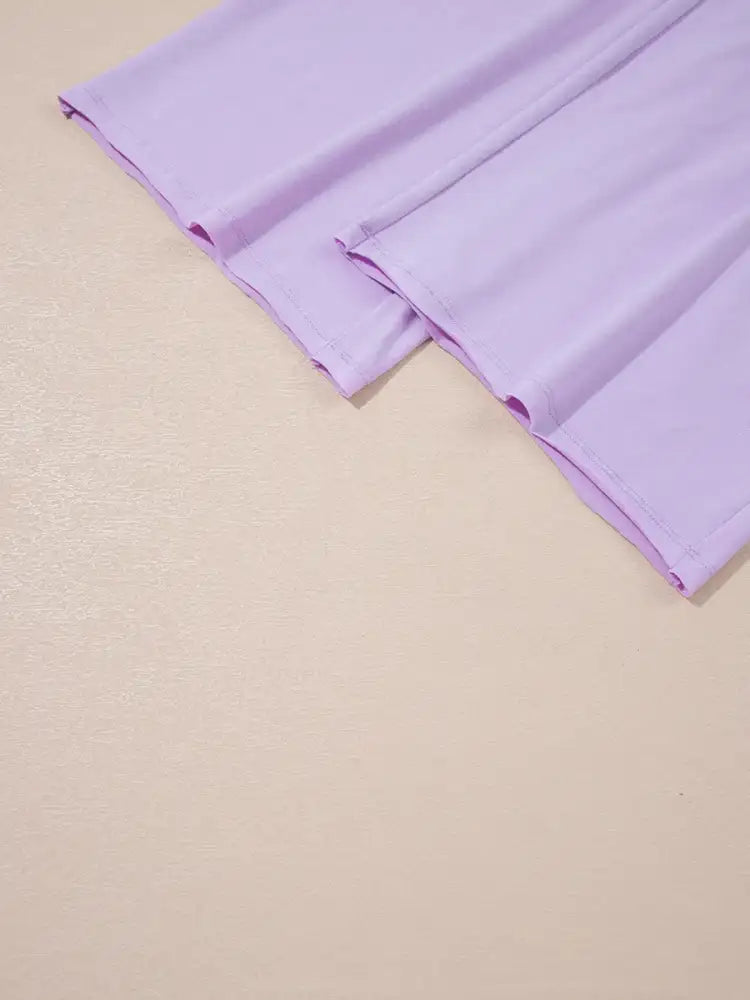 Mineral Wash Casual Round Neck Tank and Loose Drawstring Pants Set