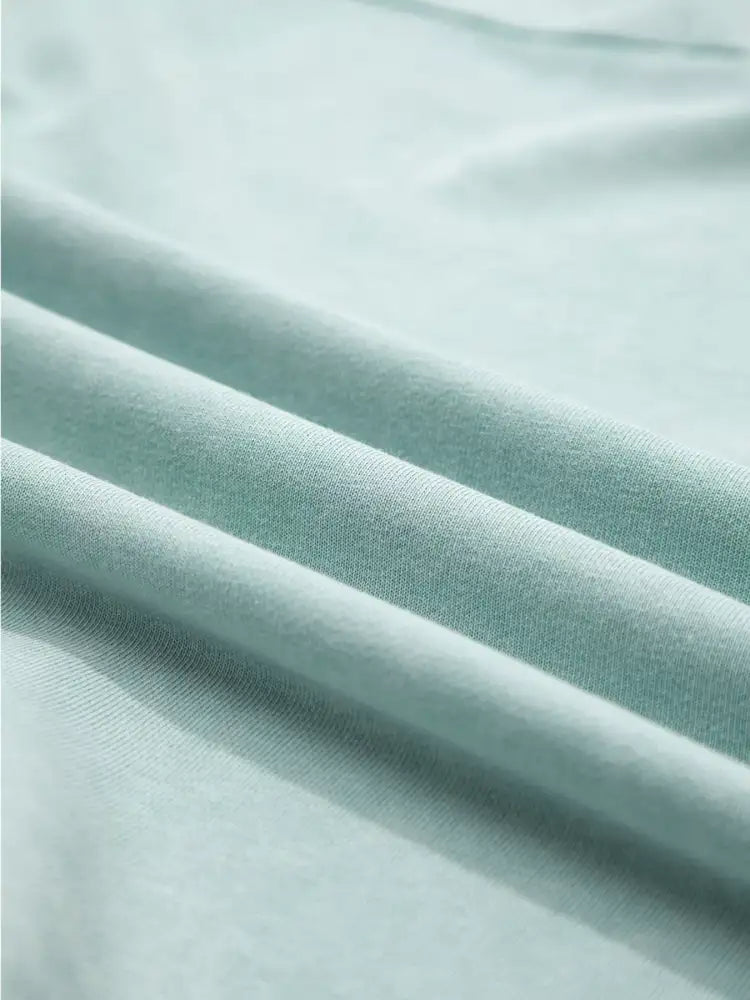 Mineral Wash Exposed Seam Buttoned V Neck Top