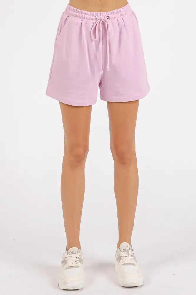Mittoshop French Terry Crew Neck Top and Shorts Set