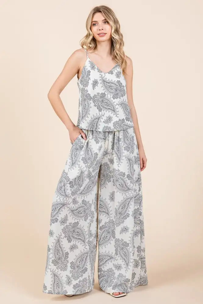 Mittoshop Paisley Print Cami and Pants Set