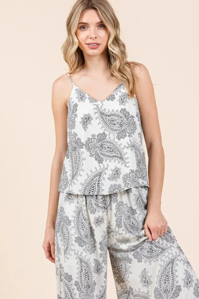 Mittoshop Paisley Print Cami and Pants Set