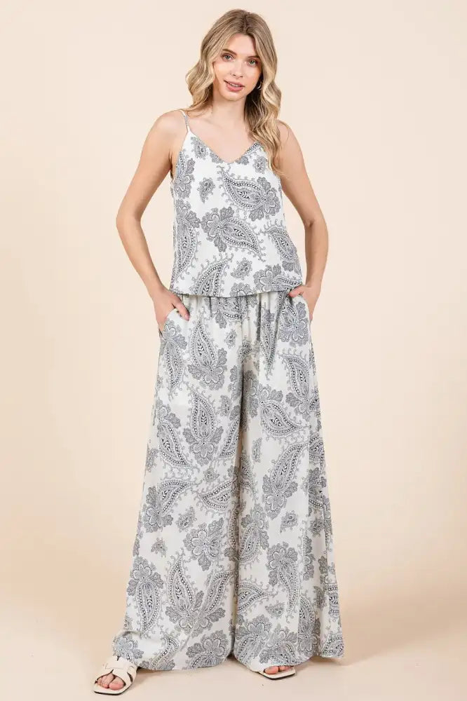 Mittoshop Paisley Print Cami and Pants Set