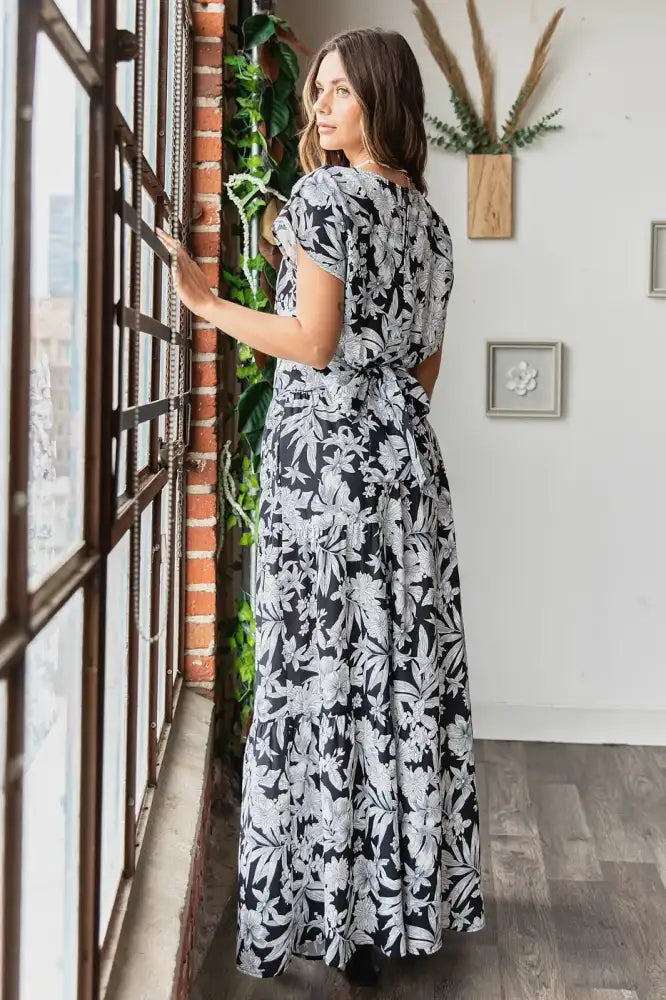 Mittoshop Tropical Print Top and Skirt Set