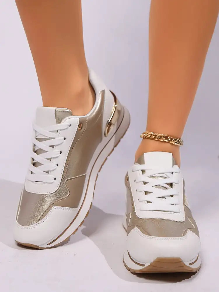 Multi-Color Leopard Lace Up Sneakers