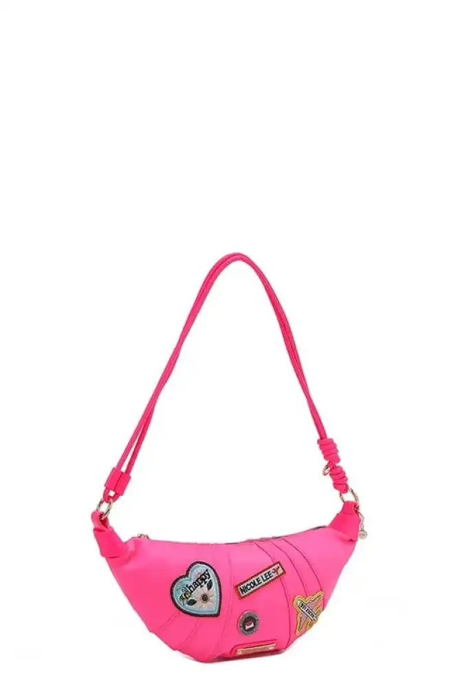 Nicole Lee USA Color Patch Croissant Bag