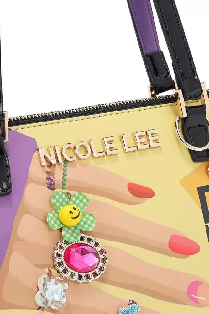 Nicole Lee USA Nail Polish Dome Shoulder Bag