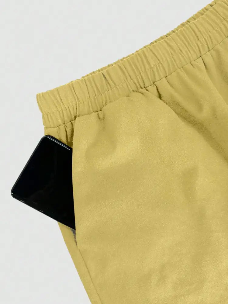 One Button Sleeveless Top and Pants Set