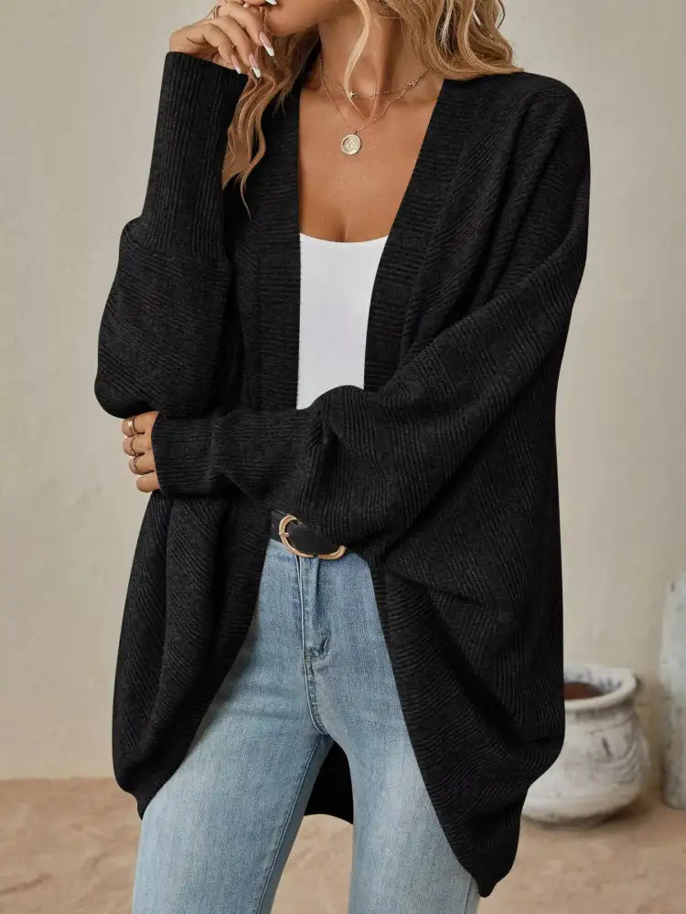 Open Front Cocoon Cardigan
