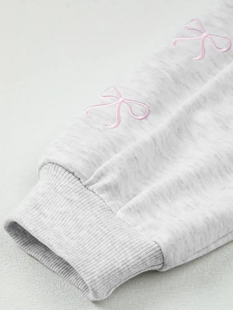 ow Embroidered Detail Puff Sleeve Top and Shorts 2pcs Set