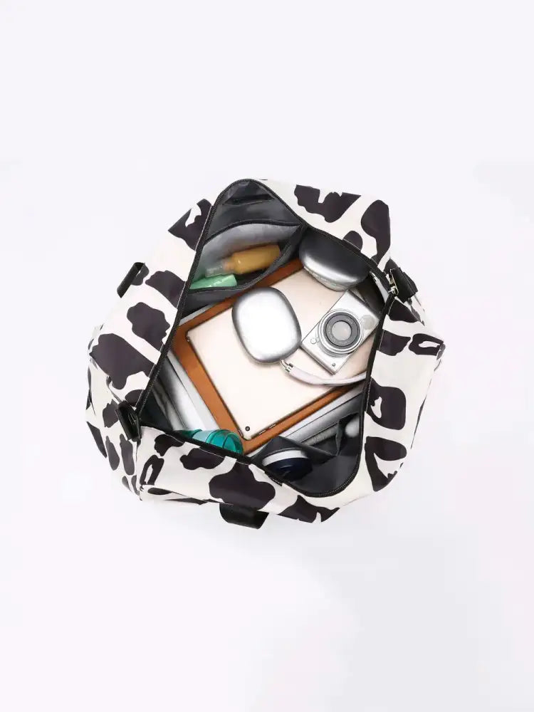 Oxford Cloth Leopard Travel Bag