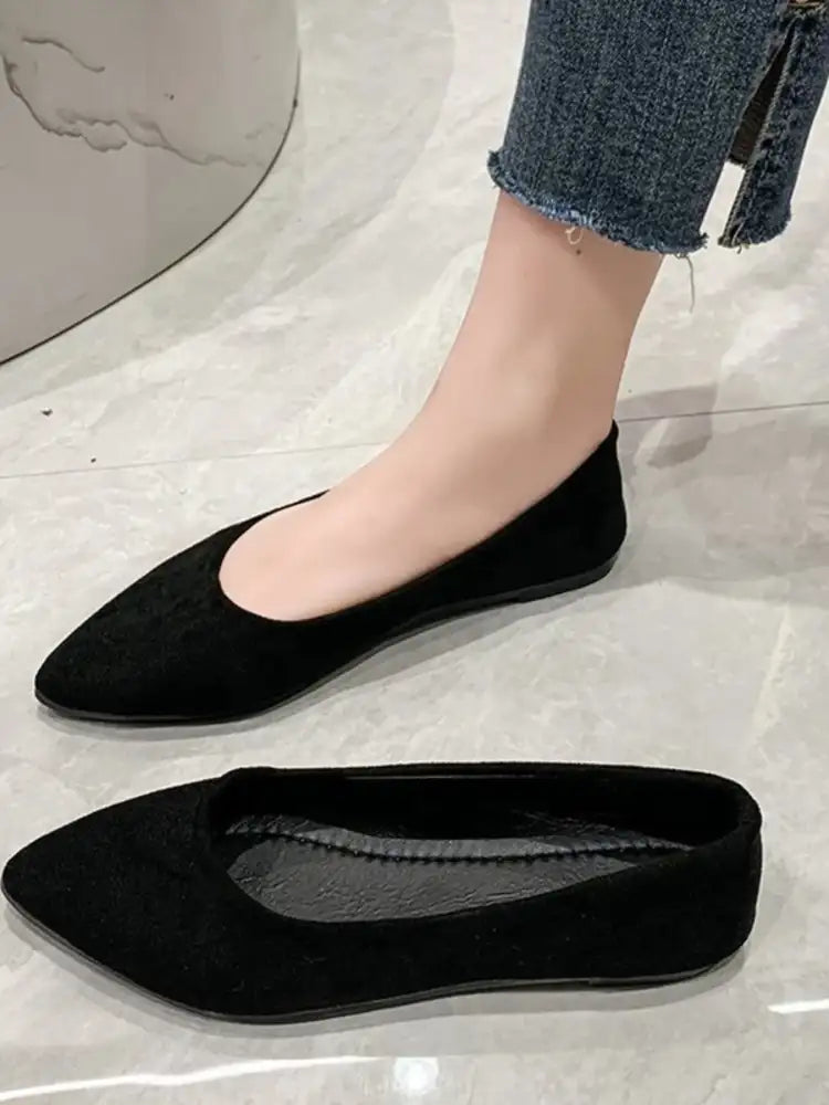 Point Toe Flat Slip-Ons