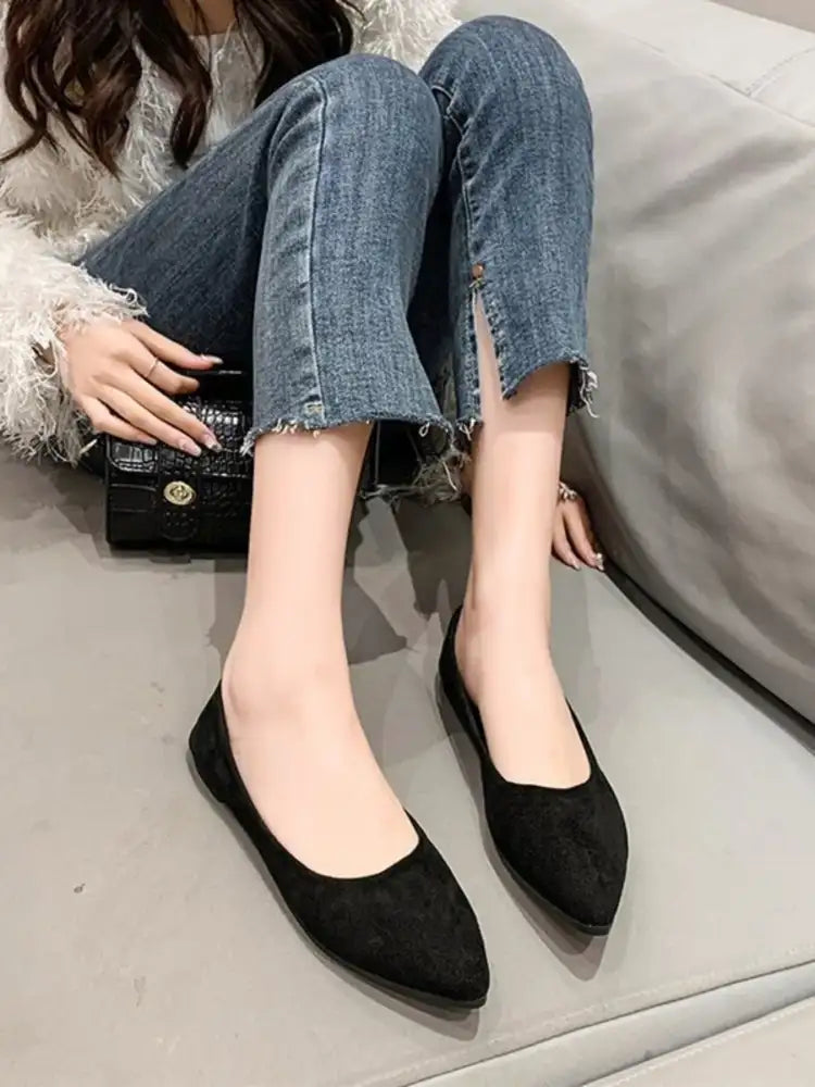 Point Toe Flat Slip-Ons