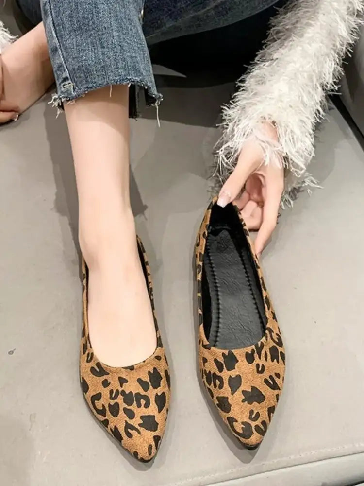 Point Toe Flat Slip-Ons