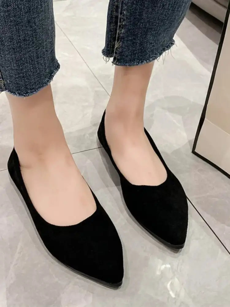 Point Toe Flat Slip-Ons