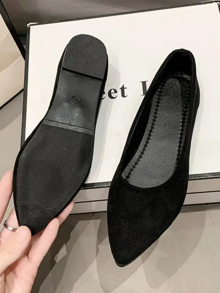 Point Toe Flat Slip-Ons
