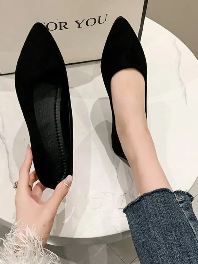 Point Toe Flat Slip-Ons