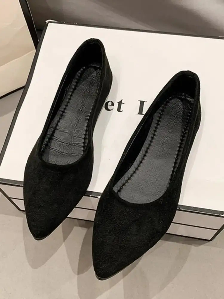 Point Toe Flat Slip-Ons