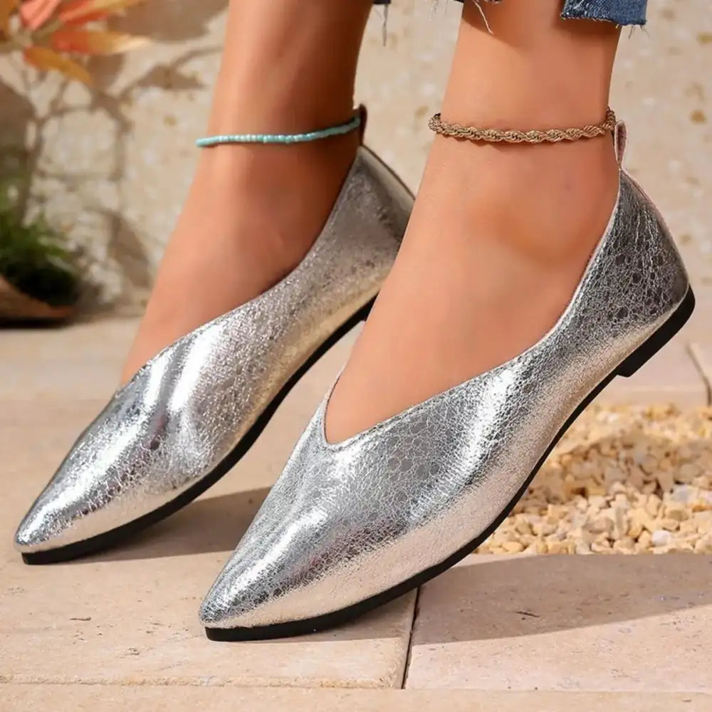 Point Toe Flats Slip-Ons