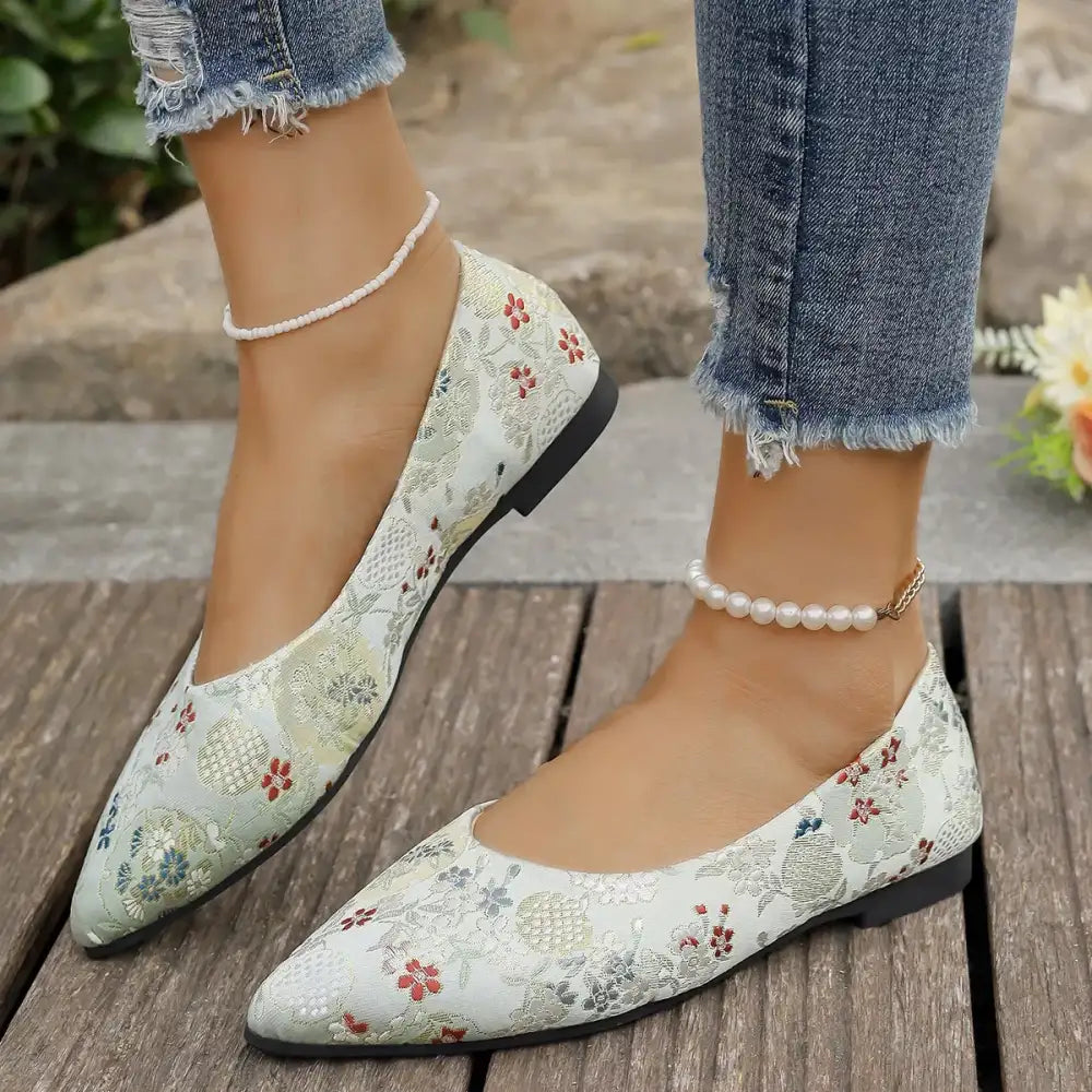 Point Toe Flats Slip-Ons