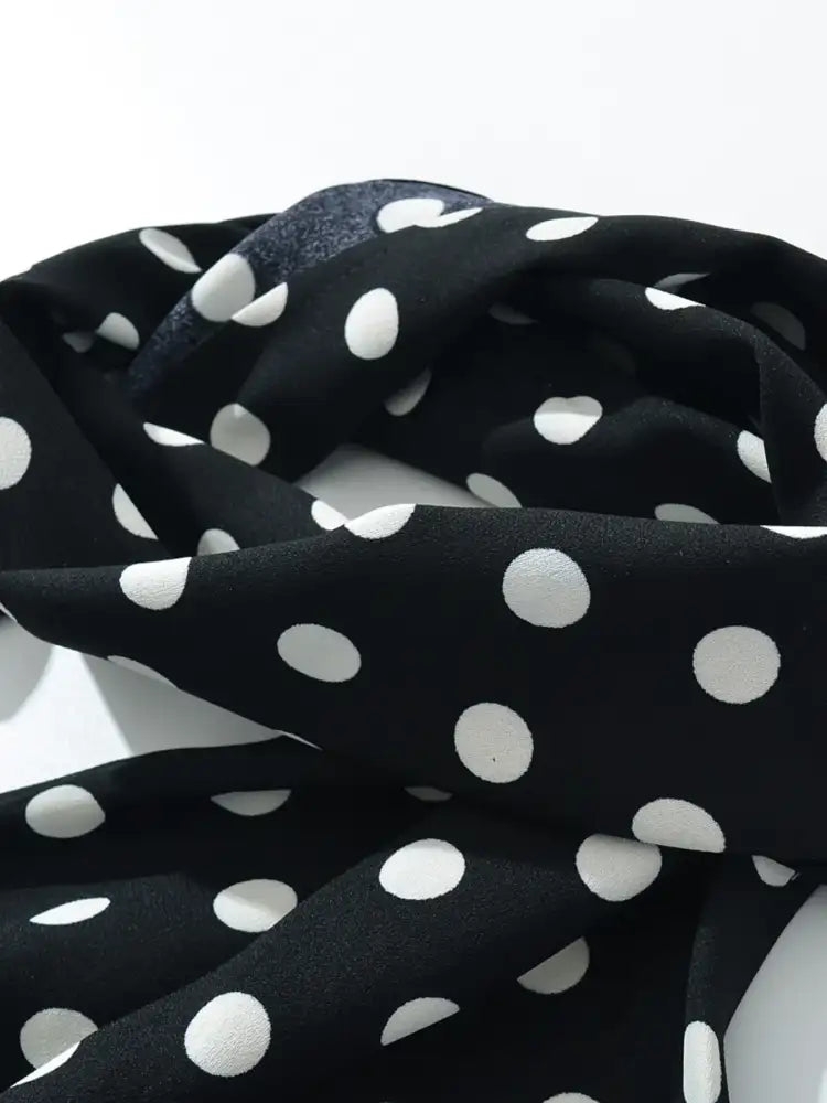 Polka Dot One-Shoulder Top and Mini Skirt Set