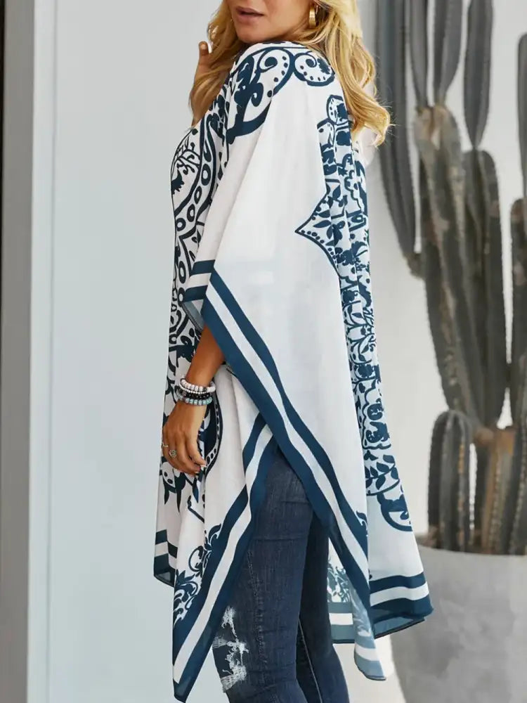 Printed Open Front Cover-Up