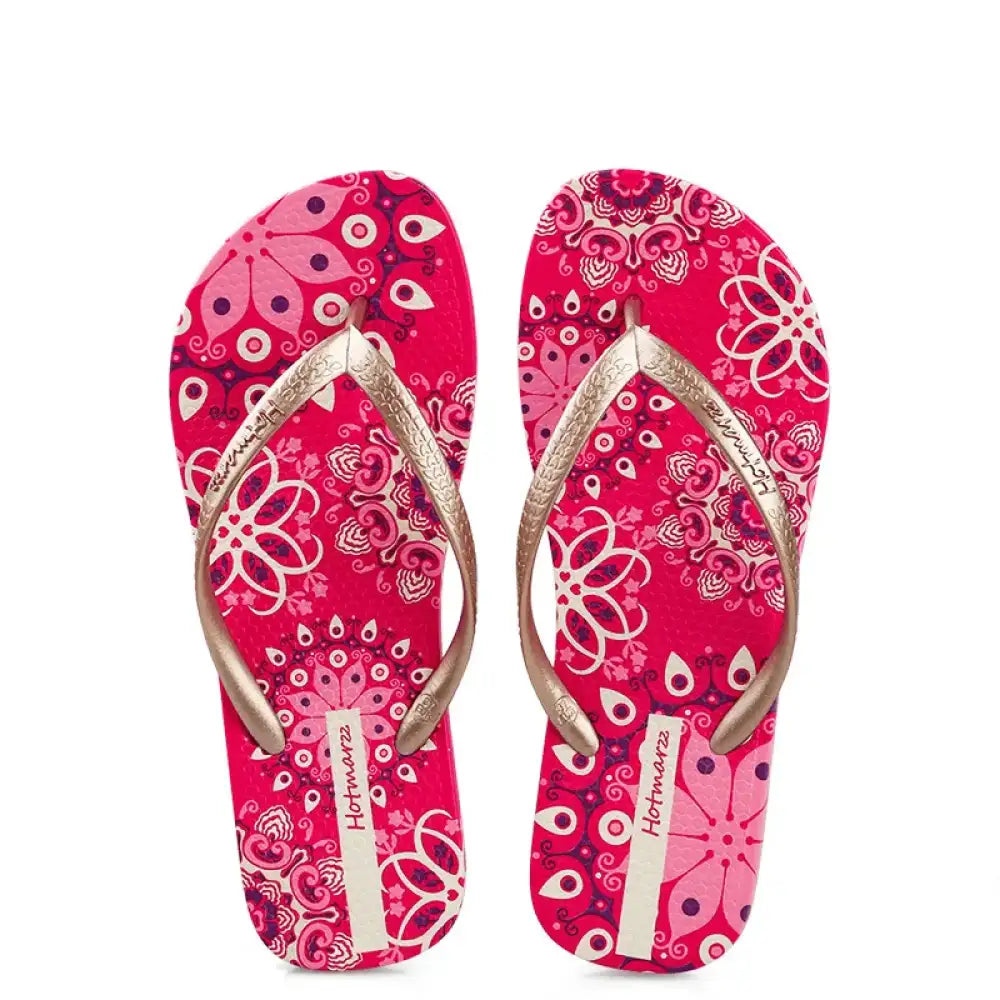 Printed Summer Toe Post Slippers