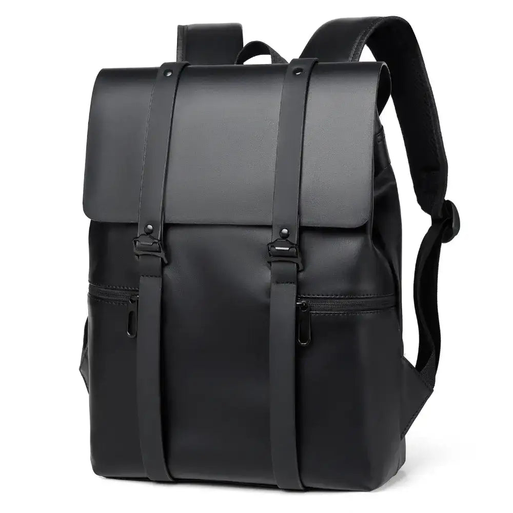 PU Leather Adjustable Strap Backpack Bag