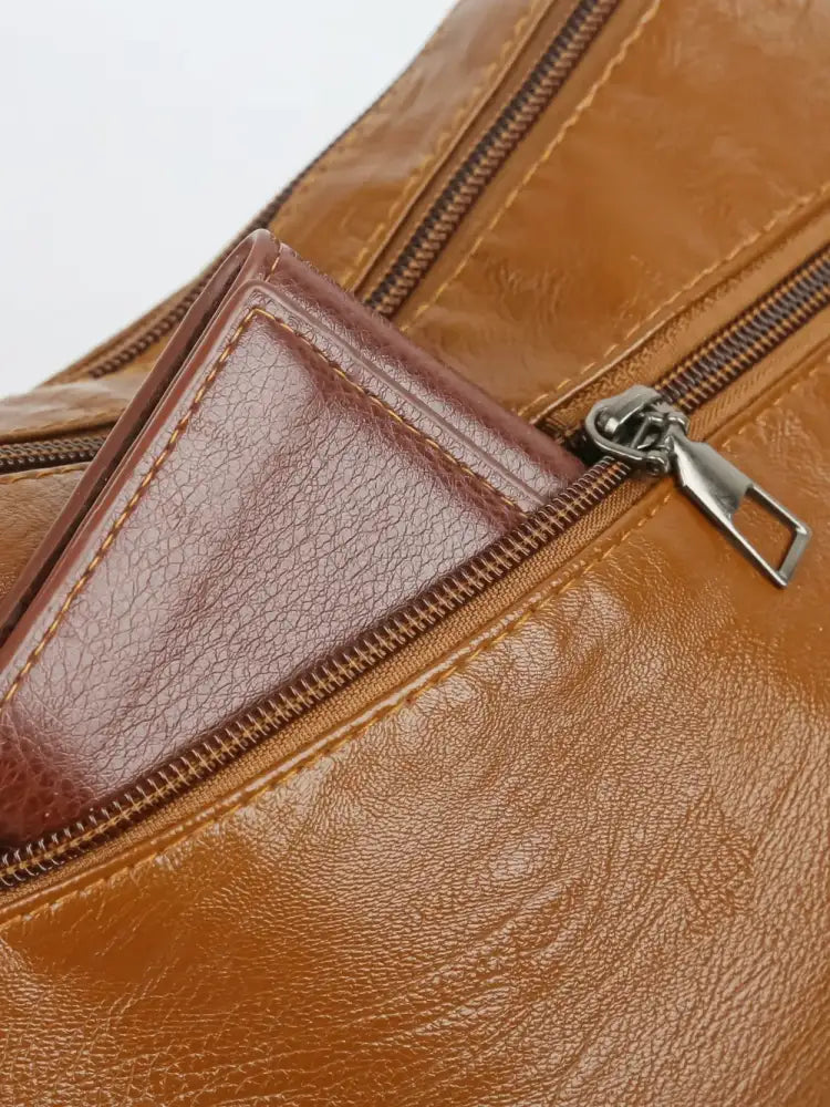 PU Leather Adjustable Strap Shoulder Bag