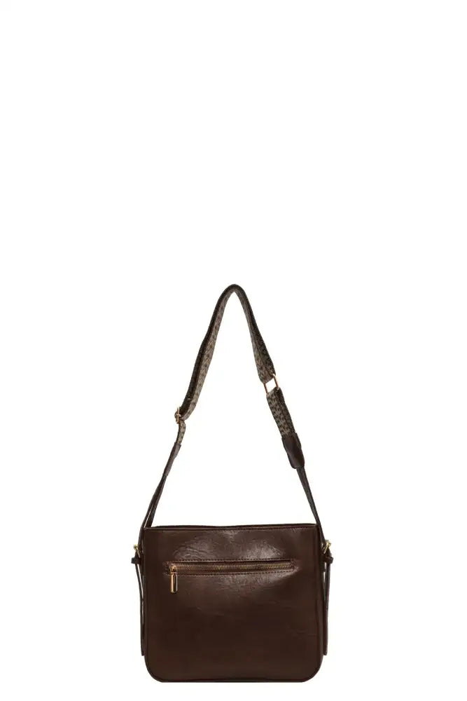 PU Leather Adjustable Strap Shoulder Bag